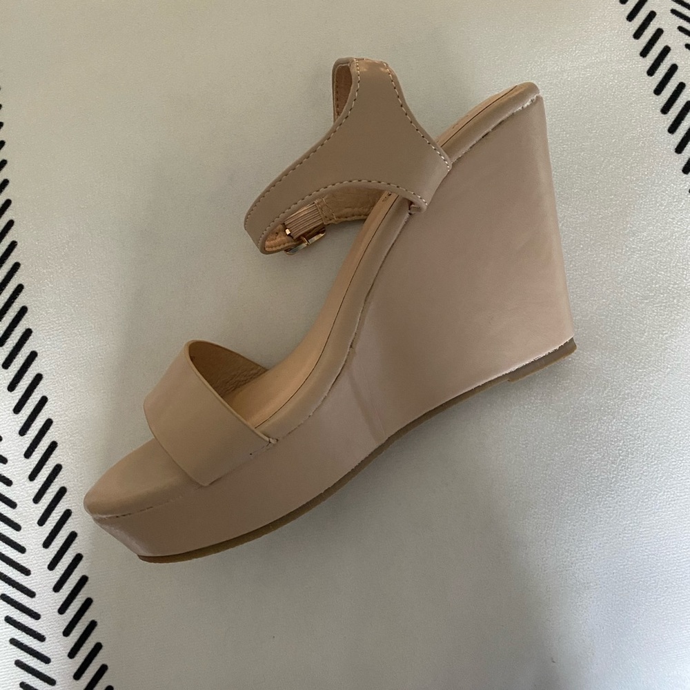 Nude Wedge Sandals (BRAND NEW)